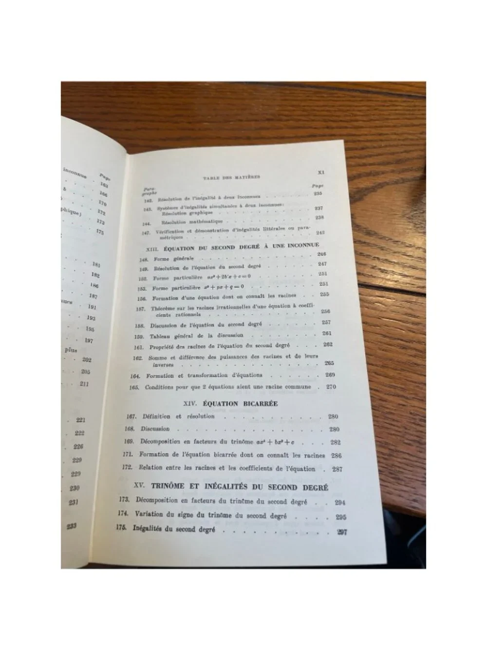 1961 Cours Secondaire d’Algebre Henri Gaudefroy French Algebra Textbook Canada